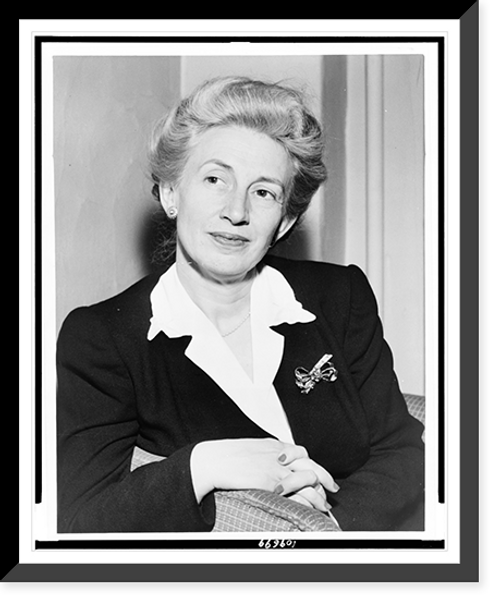 Historic Framed Print, [Lillian Eugenia Smith, half-length portrait, facing front].World Telegram photo by C.M. Stieglitz.,  17-7/8" x 21-7/8"