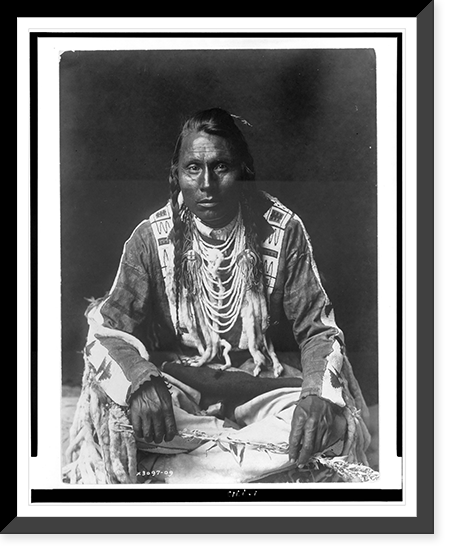 Antique Portrait - Wades in Water, Piegan Indian, full-length portrait