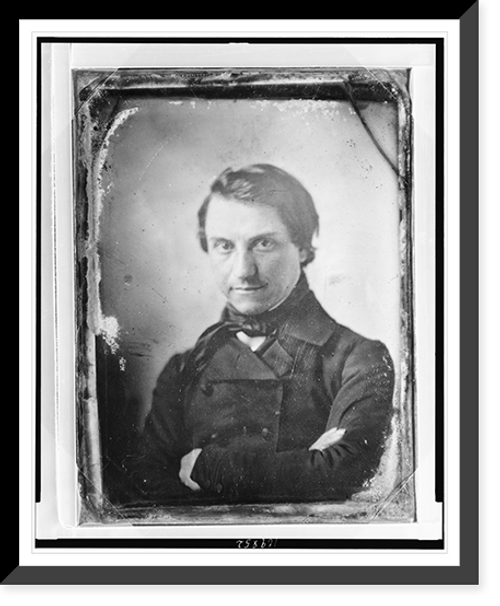 Historic Framed Print, [Unidentified man, half-length portrait, facing front, with arms crossed] - 2,  17-7/8" x 21-7/8"