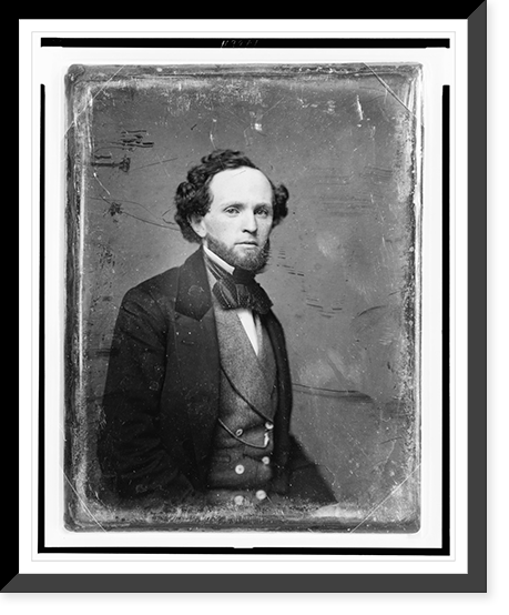 George Douglas Brewerton, half-length portrait, three-quarters to right, eyes facing front, with beard, in civilian dress - 2, Vintage Wall Art