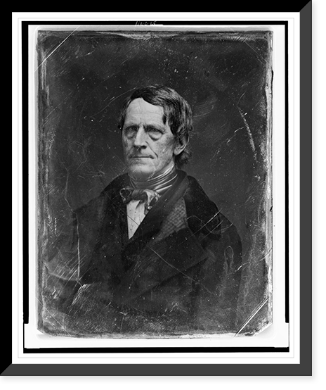 Unidentified man, about 40 years of age, head-and-shoulders portrait, three-quarters to the left, Vintage Print