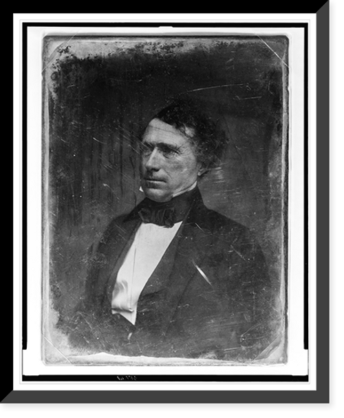 Historic Framed Print, [Franklin Pierce, head-and-shoulders portrait, three-quarters to the left] - 2,  17-7/8" x 21-7/8"