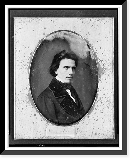 Historic Framed Print, [F.B. Carpenter, head-and-shoulders portrait, three-quarters to the right] - 2,  17-7/8" x 21-7/8"