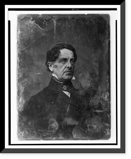 Unidentified man, about 45 years of age, head-and-shoulders portrait, three-quarters to the right, Antique Wall Art