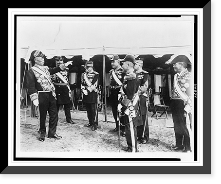 Japanese cabinet in a merry mood. Premier Baron Tanaka (left) tells a good one to confreres at emperor's first army review, Antique Wall Art