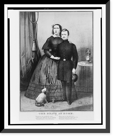 The brave at home, no. 3.E.B. & E.C. Kellogg, Hartford, Conn. ; Phelps & Watson, New York ; F.P. Whiting, New York, Vintage Wall Art