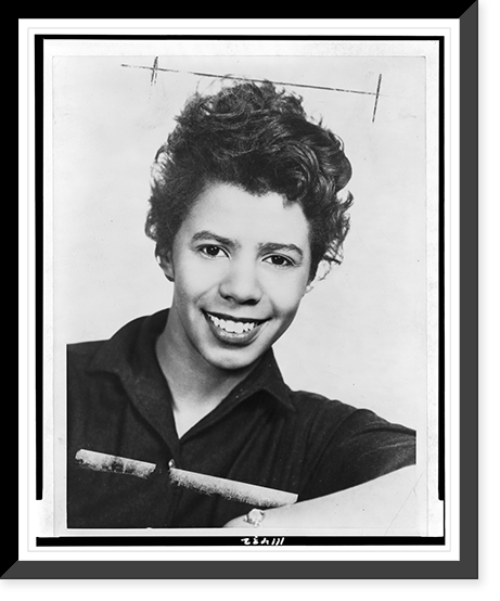 Lorraine Hansberry, head-and-shoulders portrait, facing front, Antique Print