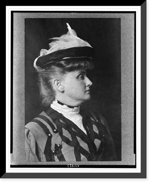 Historic Framed Print, [Gertrude Franklin Horn Atherton, head-and-shoulders portrait, facing right],  17-7/8" x 21-7/8"