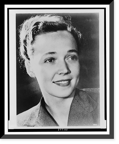 Historic Framed Print, [Marguerite Higgins, head-and-shoulders portrait, facing right],  17-7/8" x 21-7/8"
