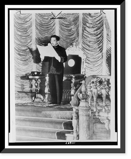 Hirohito addresses Jap Diet.Acme telephoto by staff photographer Tom Shafer, Historic Reproduction