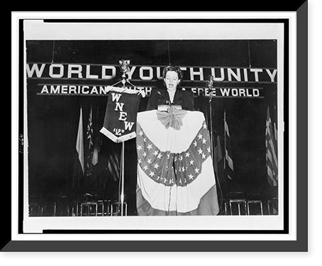 U.S. congresswoman speaks at youth rally in New York City Classic, Historic Print