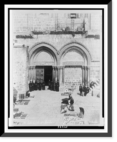 Historic Framed Print, Portes du Saint-S&eacute;pulcre.Bonfils.,  17-7/8" x 21-7/8"