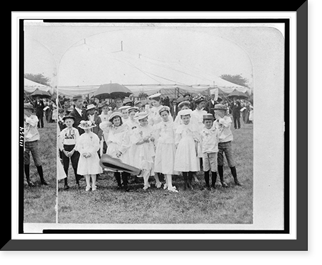 Juniors at Tent Williston, Junior Rally, C.E., Washington, D.C, Vintage Poster