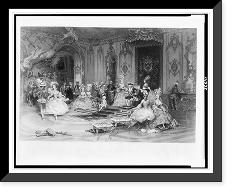 La veillesse d'un prince.peint par L. Rossi ; grave par Ed. Girardet, Antique Poster
