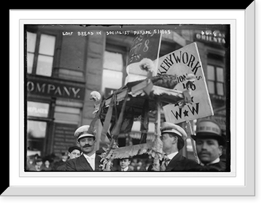 Loaf of bread float carried in Socialist Parade, New York - 2, Antique Poster
