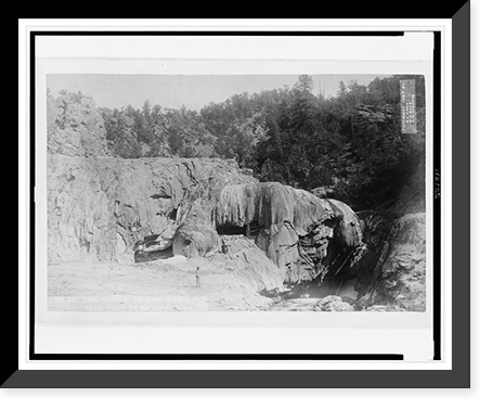 The ca&ntilde;on of San Diego - near view of natural dam.E.A. Bass, photographer, Socorro, New Mexico, Antique Print