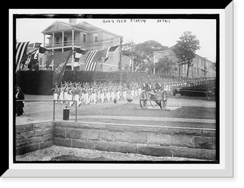 Historic Framed Print, Gov's Isl., 5/29/14,  17-7/8" x 21-7/8"