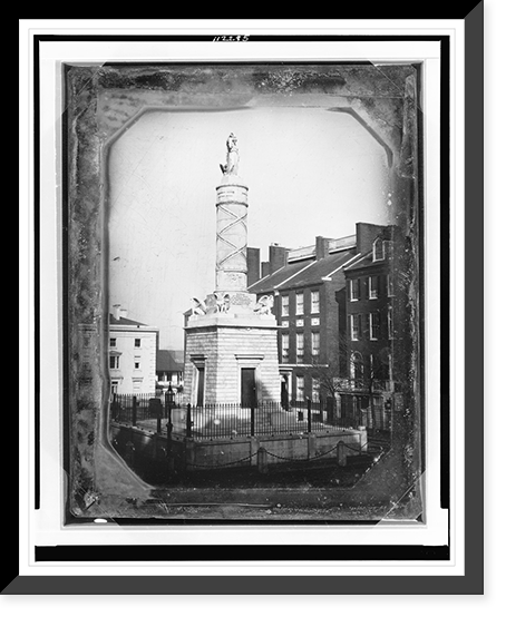 Monument commemorating the Battle of North Point, Calvert Street and Fayette Street, Baltimore, Maryland - 2 Classic, Vintage Poster
