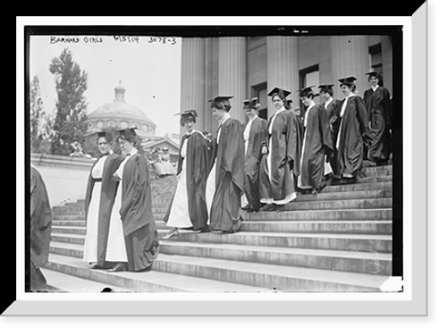 Historic Framed Print, Barnard Girls .  6/3/14,  17-7/8" x 21-7/8"