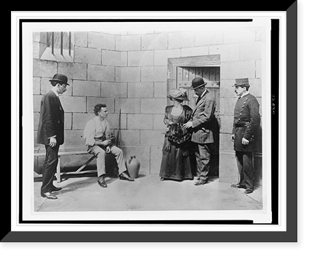 Houdini, the Handcuff King and Prison Breaker, performs for Pathe Fr&egrave;res, Paris, France, Historic Print