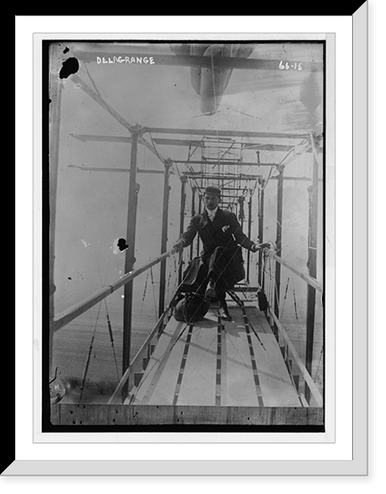 Delagrange in his aeroplane, Historic Reproduction