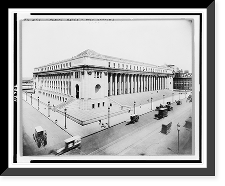 New post office, 8th Ave. and 31st Street, New York City, Vintage Poster