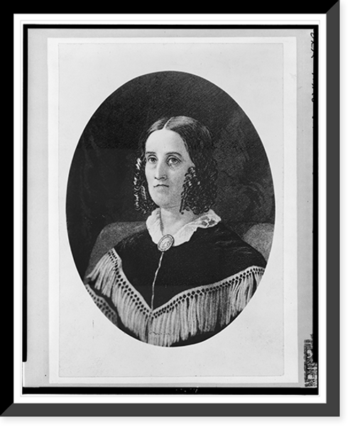 Historic Framed Print, [Mrs. James K. Polk, head-and-shoulders portrait, facing front].L.C. Handy.,  17-7/8" x 21-7/8"