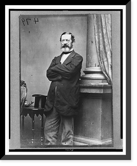 John Hazelhurst Boneval Latrobe, three-quarter length portrait, standing, facing slightly left, Antique Poster