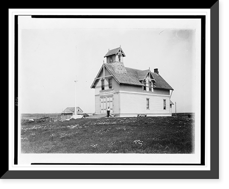 Ditch Plain life saving station, Montauk, L.I., N.Y, Vintage Wall Art