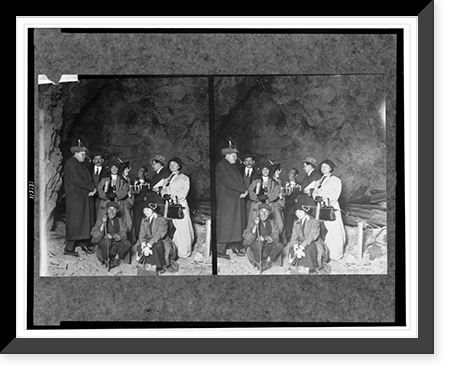 Antique Photo Print - Cleveland - S.S. party in the Sacred Cave