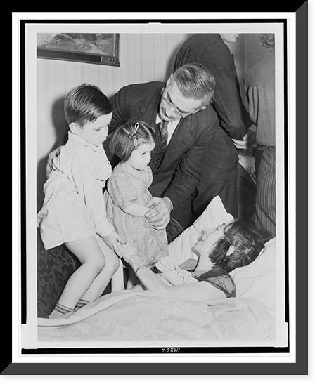 Historic Framed Print, Family of Radium victim,  17-7/8" x 21-7/8"