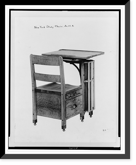 New York study chair, no. 12A, Historic Print