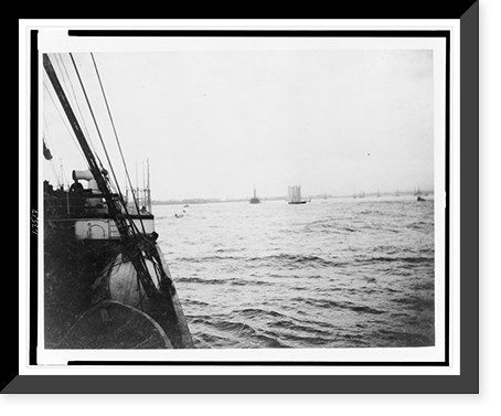 Black & White Photo - Off Sierra Leone, from deck of B. & A. SS Calabar