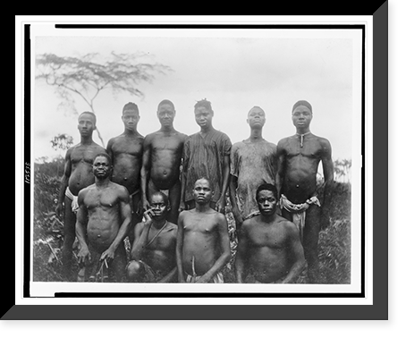 Group of semi-civilized natives, up St. Paul River; Bassars, Pessies and Golahs; Liberia Classic, Antique Wall Art