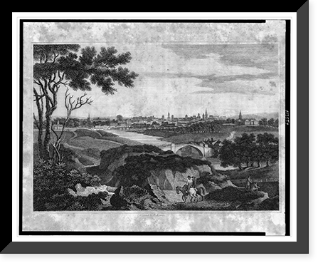 Dublin from Phoenix Park.engraved by F. Kearny, Antique Poster