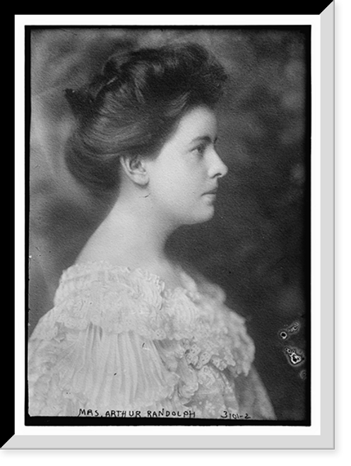Historic Framed Print, Mrs. Arthur Randolph,  17-7/8" x 21-7/8"