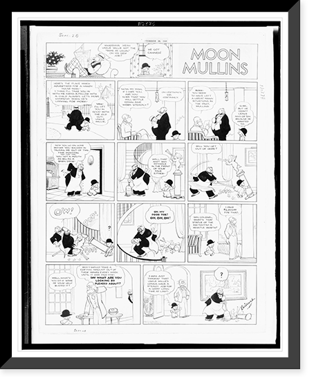 Moon Mullins. Whaddaya mean Uncle Willie got the 'same as usual' on his new job?"", Vintage Poster