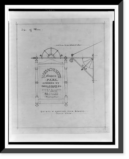 Historic Architecture - Washington DC - Gate posts and signs