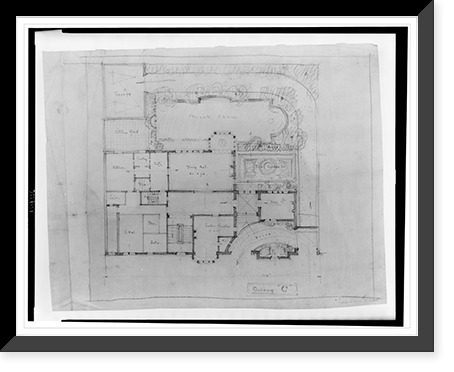 House (residence") for Helen S. Meserve, 1825 R Street, N.W., Washington, D.C. Scheme C", Vintage Poster