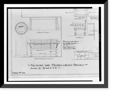 Alterations to a house for Frederic D. McKenney, Kensington, Maryland. Sections and miscellaneous details, Antique Wall Art