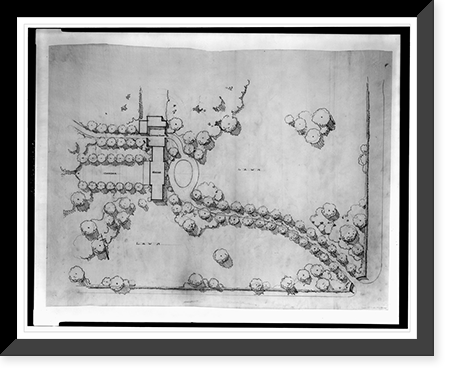 Alterations to a farm house (Luxmanor") for Morton J. Luchs, Rockville Road, Rockville, Maryland. Site plan", Antique Wall Art