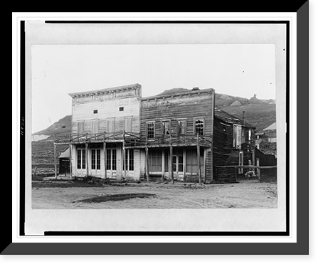 Masonic Hall, Bodie, California Classic, Antique Print