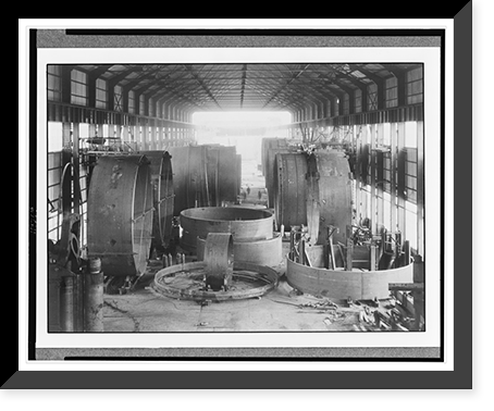 Interior of the Boulder Canyon project plant of the Babcock and Wilcox Company, Vintage Print