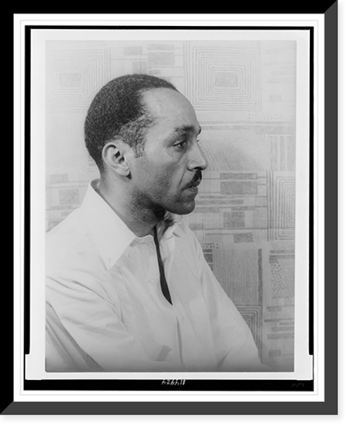 Historic Framed Print, [Portrait of Willard Motley],  17-7/8" x 21-7/8"