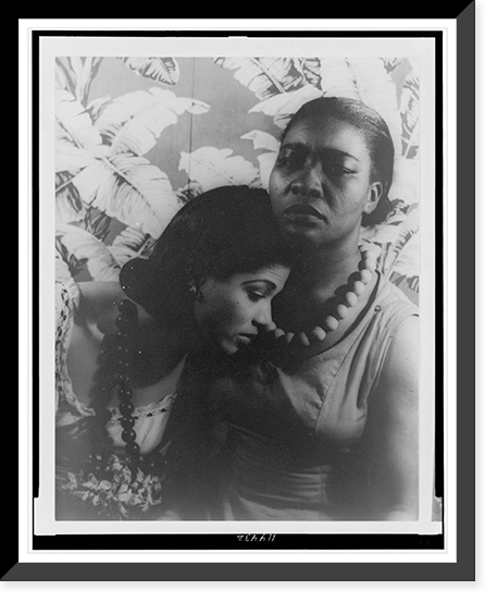 Portrait of Maudelle Bass, and Lewayne Kennard (Lewaung Connard) Black Ritual"" Classic, Antique Print