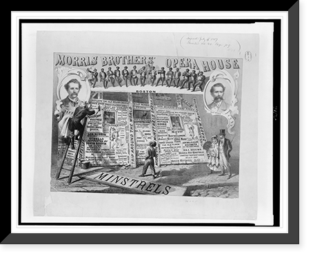 Morris Brothers' opera house, Boston.A. Trochsler & Co. lith., Boston, Antique Print