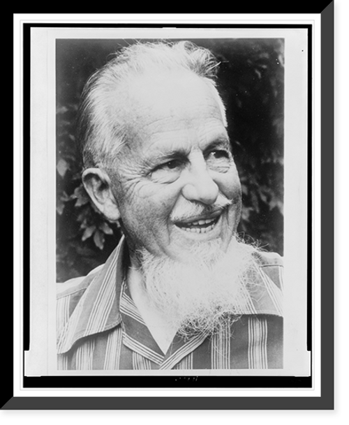 Historic Framed Print, [Rex Stout, head-and-shoulders portrait, facing right],  17-7/8" x 21-7/8"