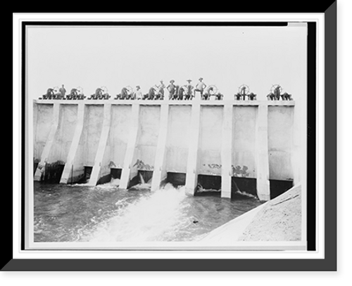 Historic Framed Print, [Tarlac irrigation system, Tarlac, Philippines],  17-7/8" x 21-7/8"