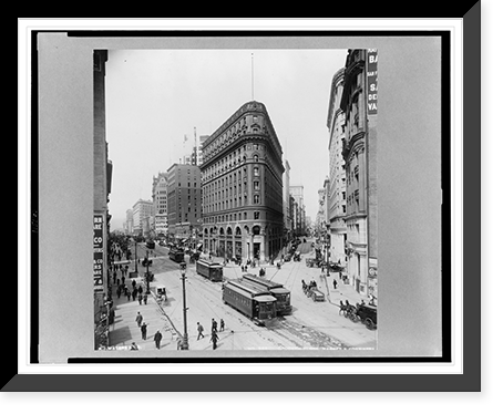 Crocker Bldgs., Market & Post Sts, Antique Poster