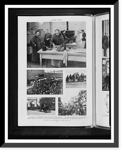 Historic Framed Print, The visit of the Ambassador of China,  17-7/8" x 21-7/8"